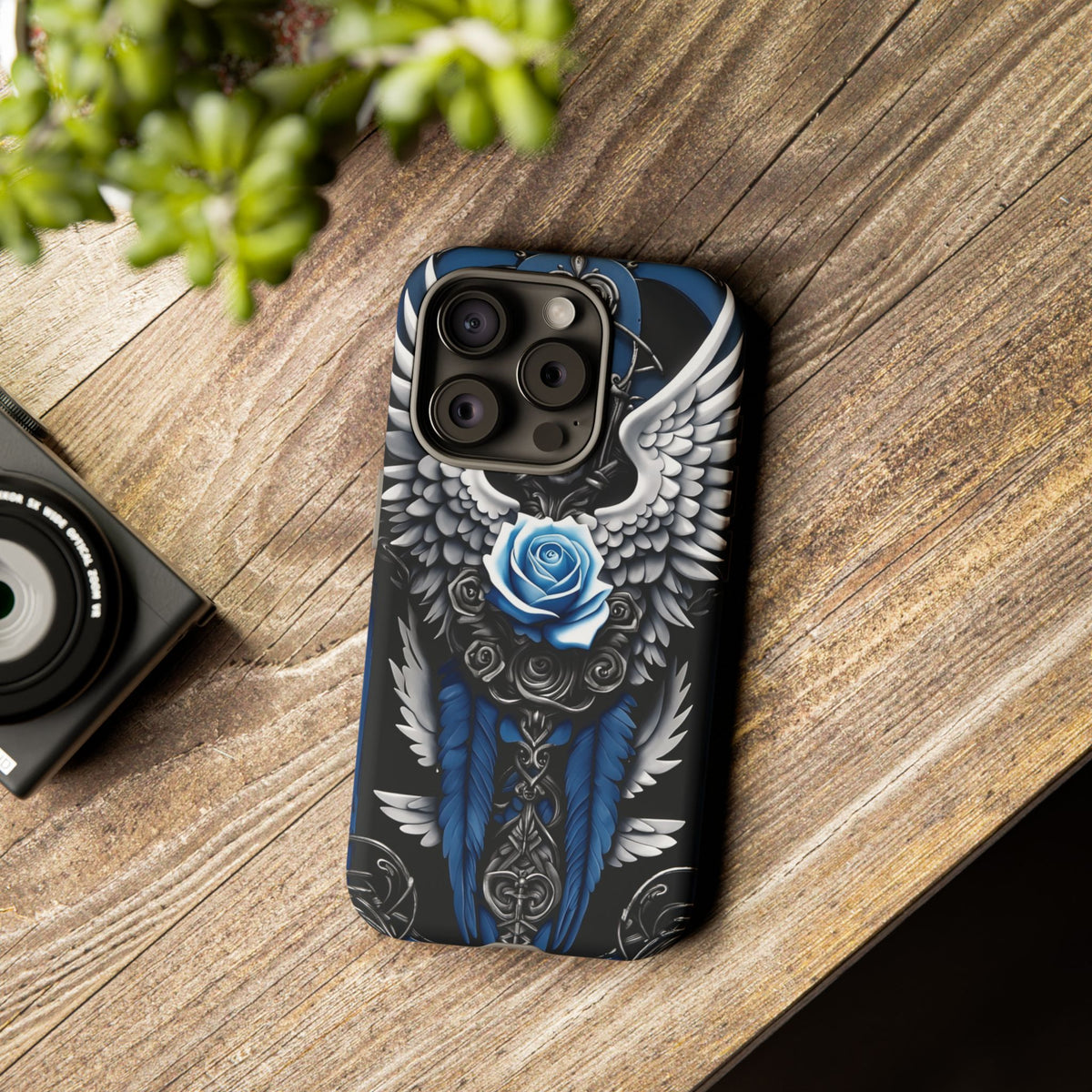 Phone Case - Tough - Blue Angel Wings