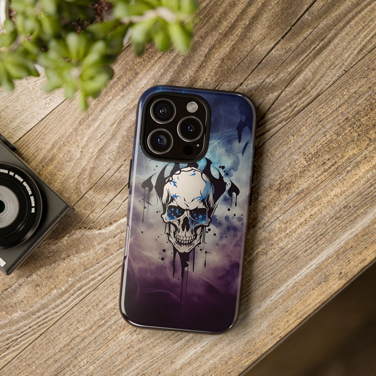 Phone Case - Tough - Blue Skull