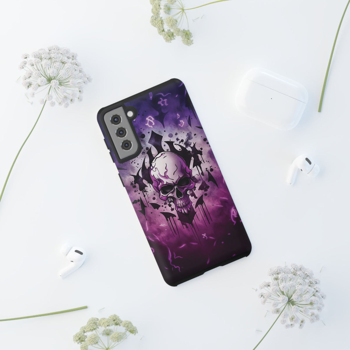 Phone Case - Tough - Purple Skull