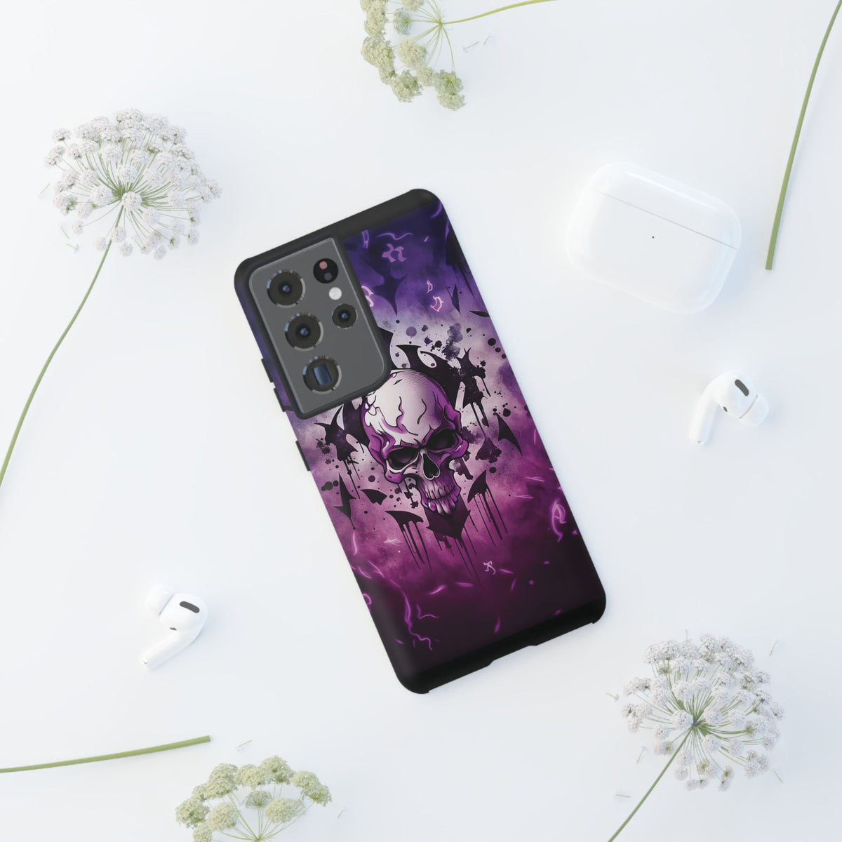Phone Case - Tough - Purple Skull