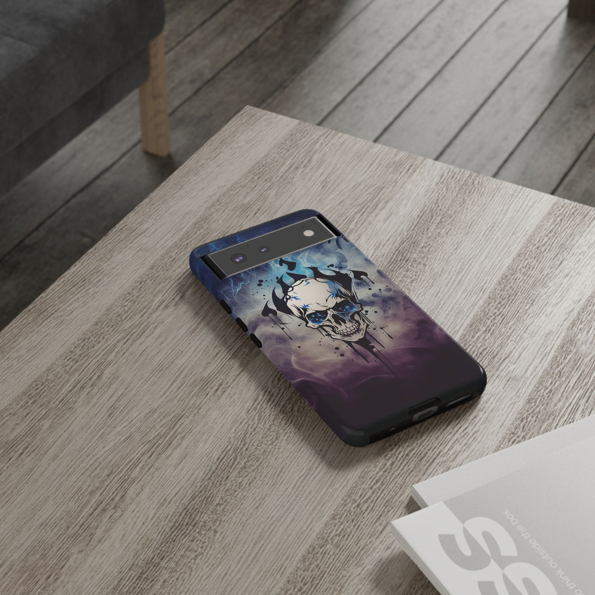 Phone Case - Tough - Blue Skull