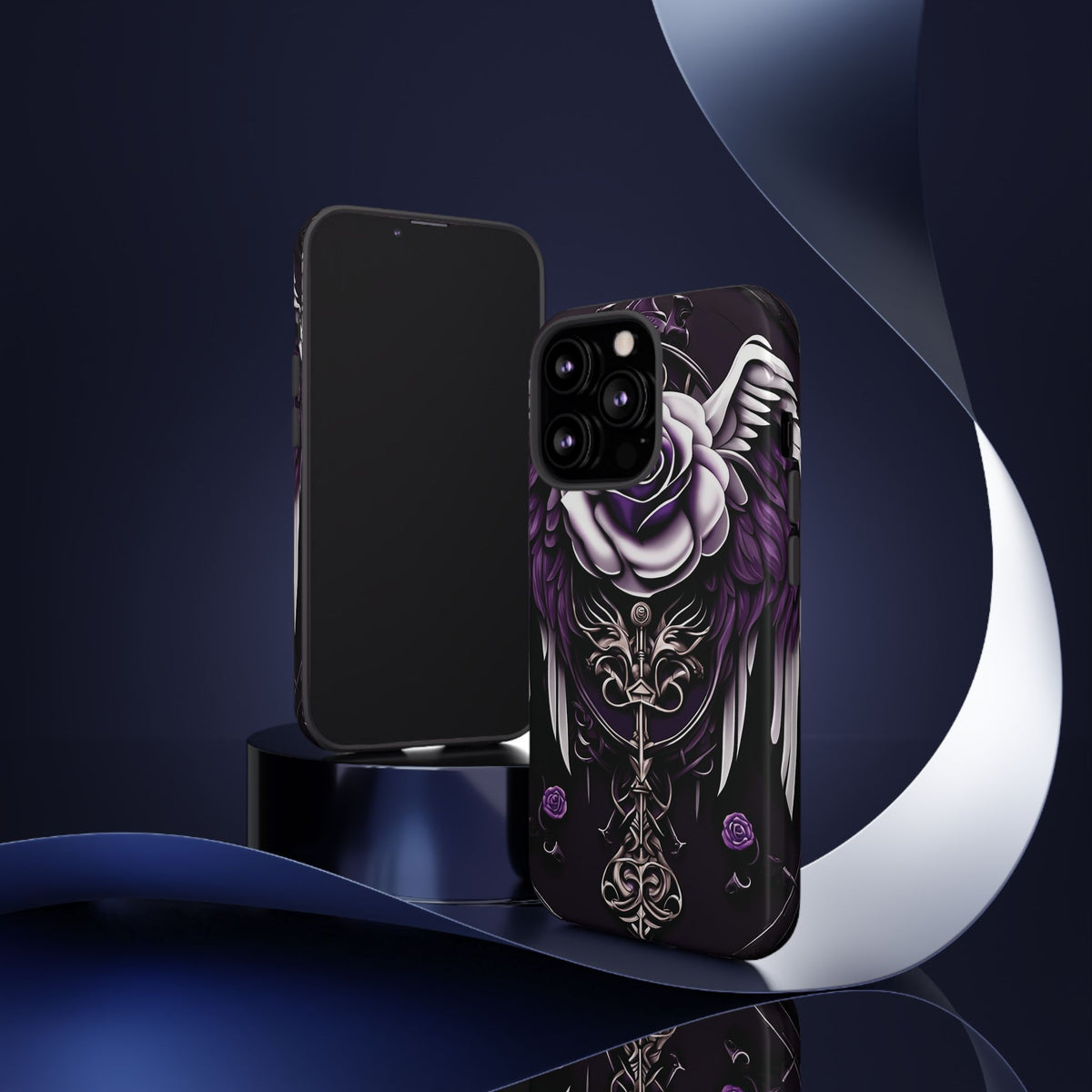 Phone Case - Tough - Purple Angel Wings