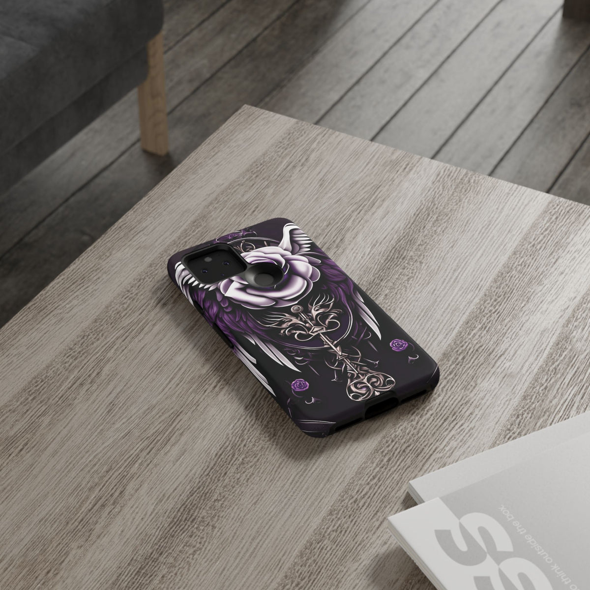 Phone Case - Tough - Purple Angel Wings