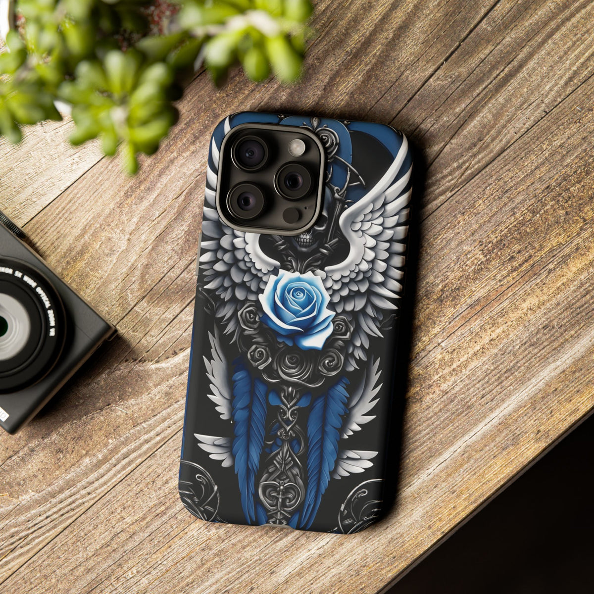 Phone Case - Tough - Blue Angel Wings