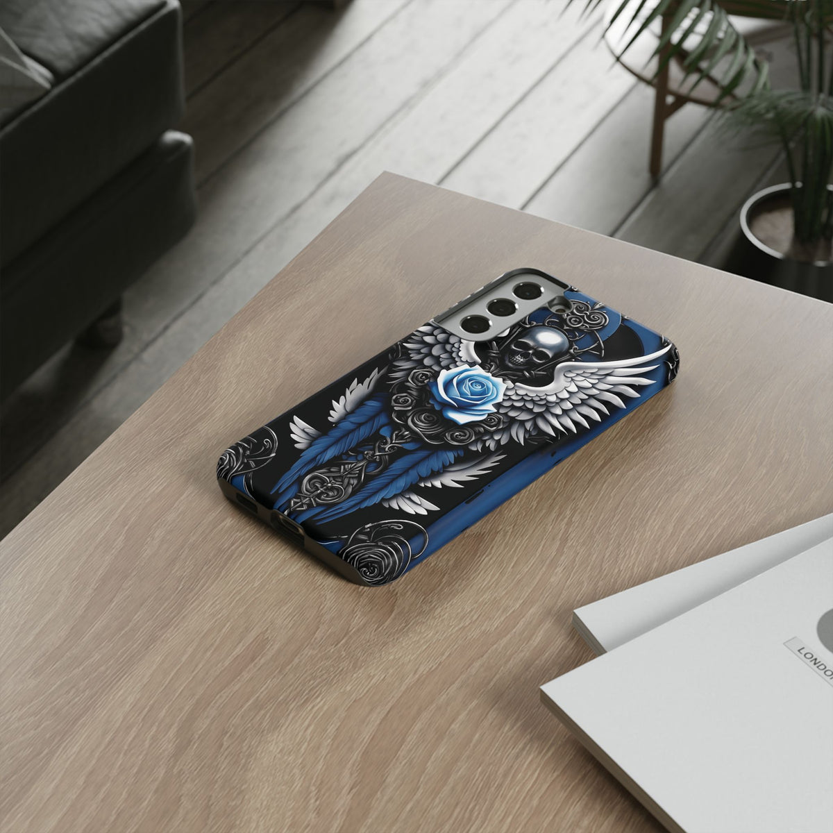 Phone Case - Tough - Blue Angel Wings