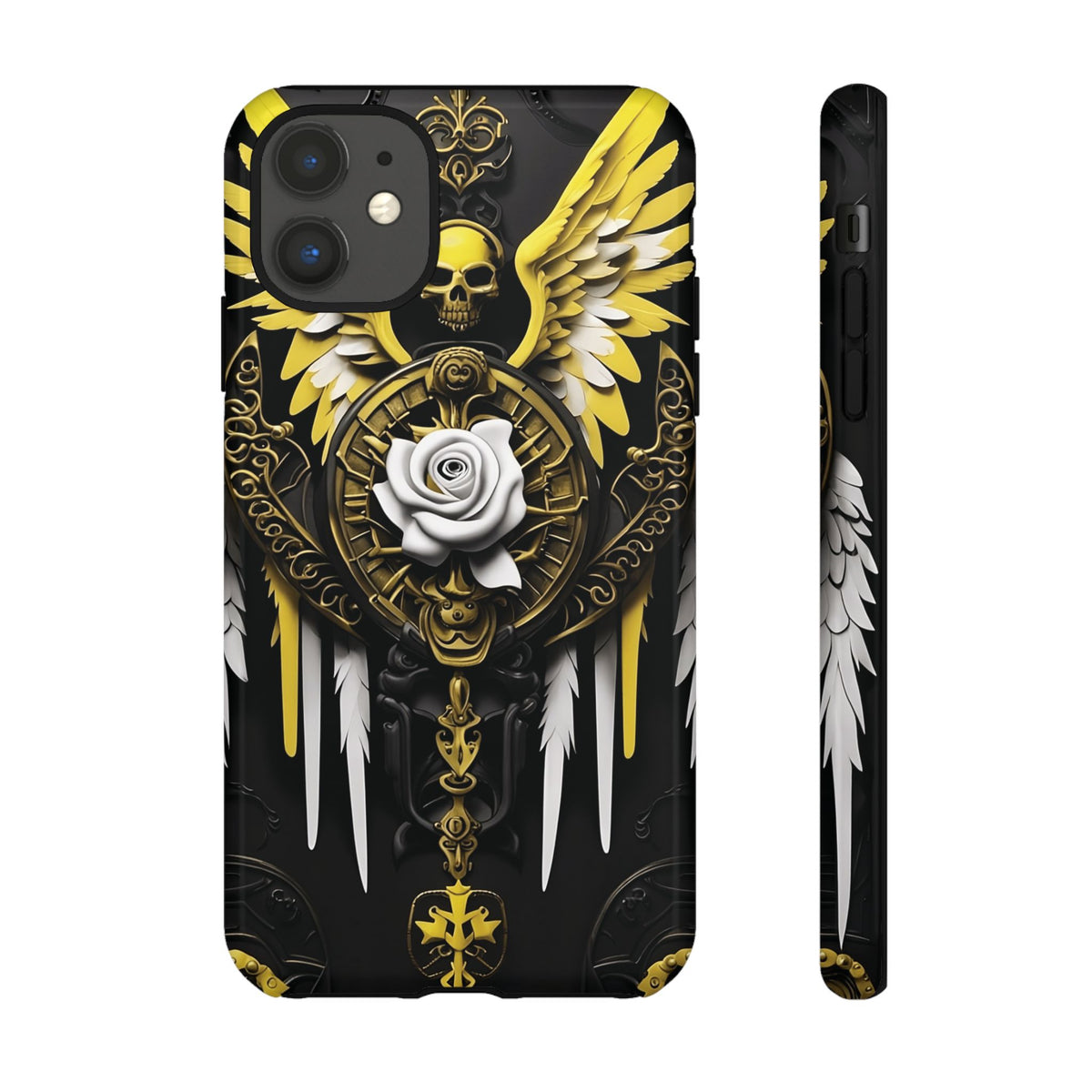 Phone Case - Tough - Yellow Angel Wings