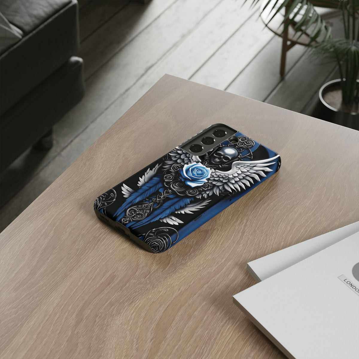 Phone Case - Tough - Blue Angel Wings