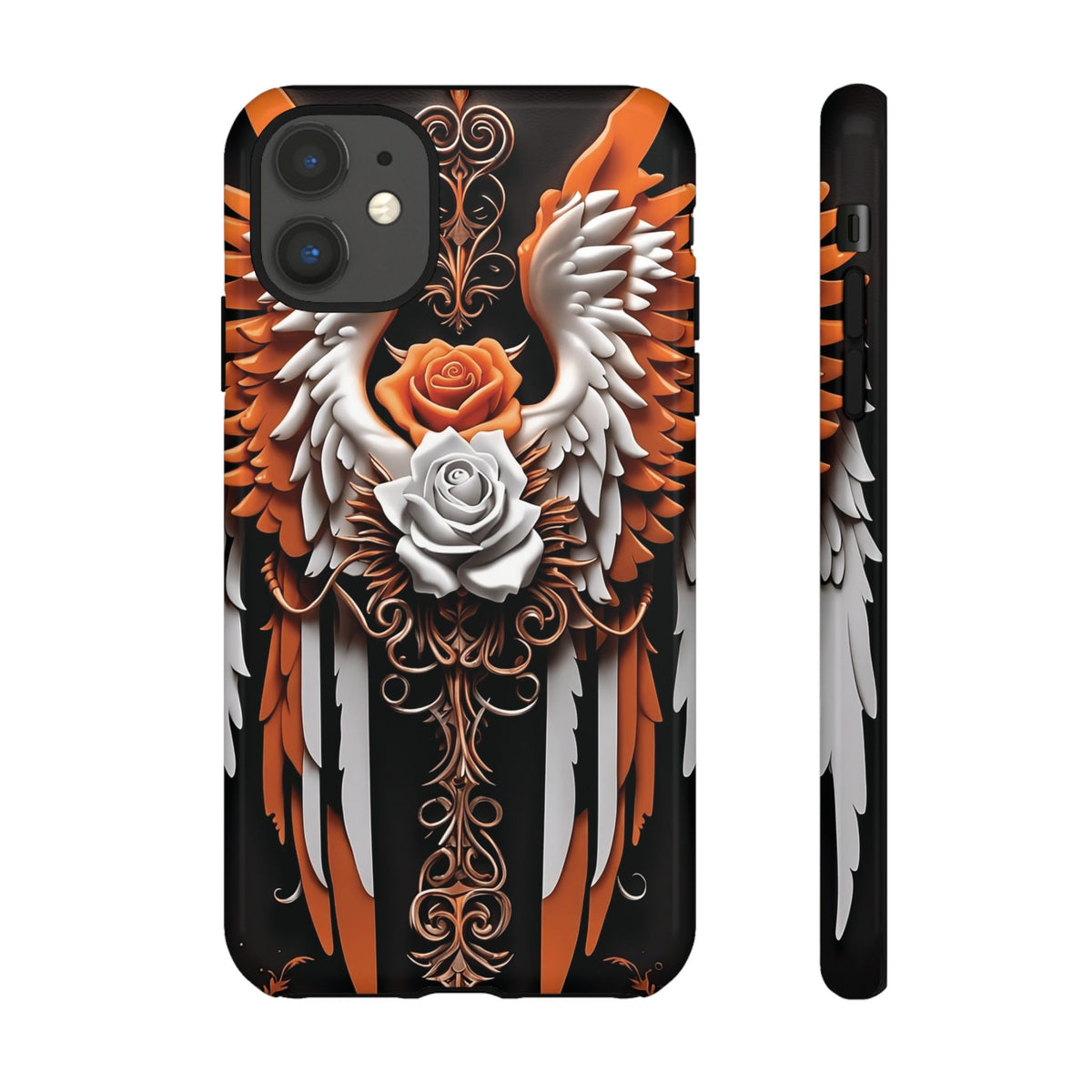 Phone Case - Tough - Orange Angel Wings
