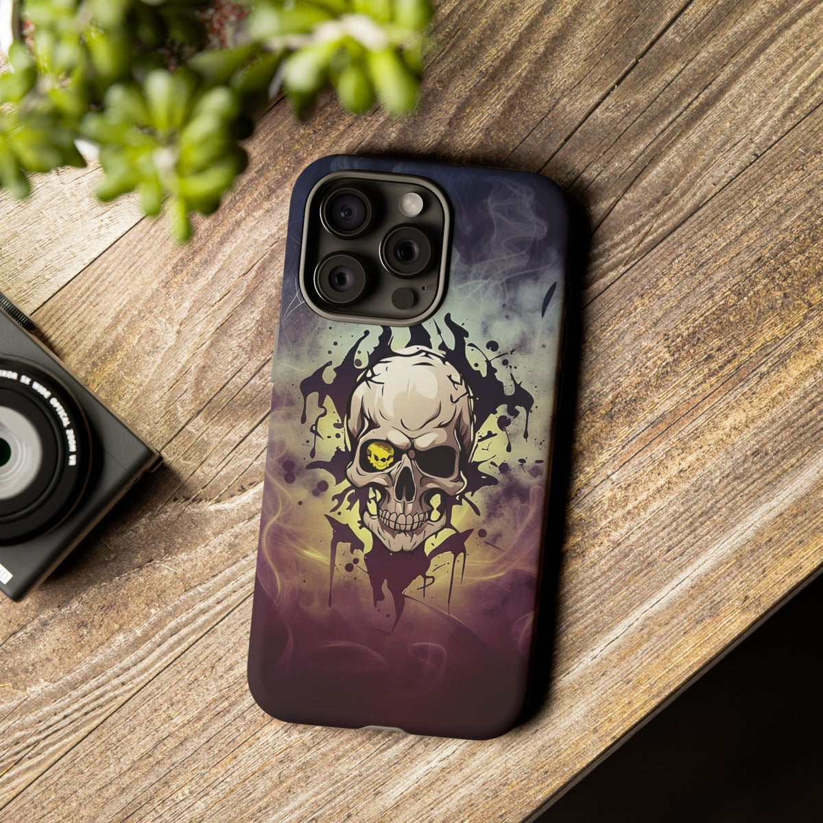 Phone Case - Tough - Yellow Skull