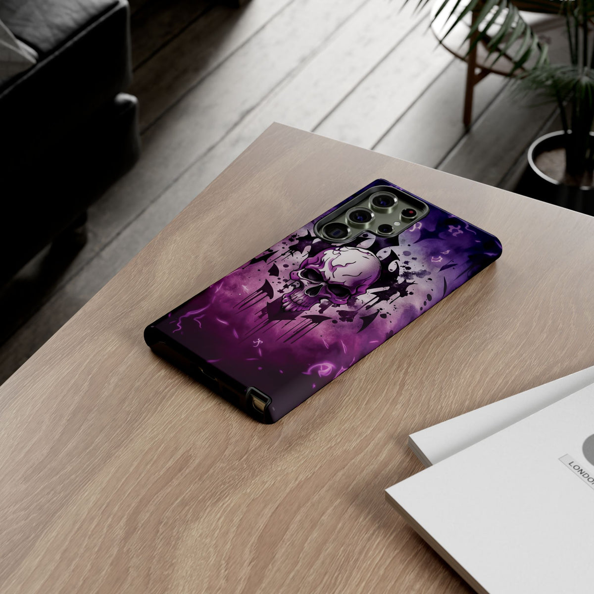 Phone Case - Tough - Purple Skull