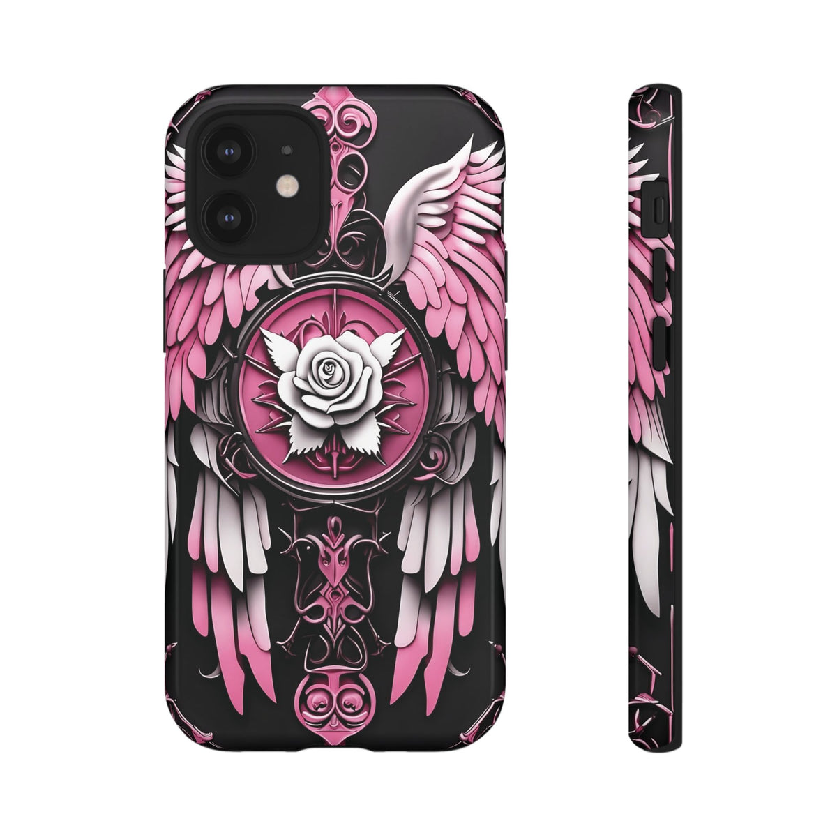 Phone Case - Tough - Pink Angel Wings