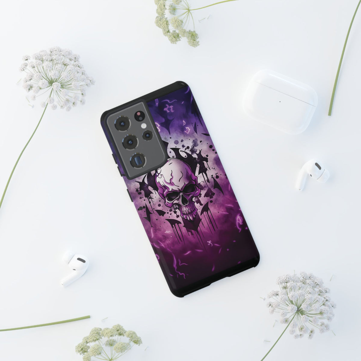 Phone Case - Tough - Purple Skull