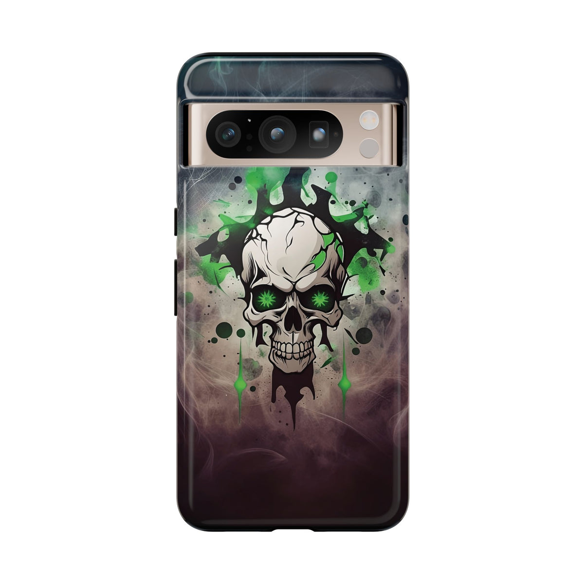 Phone Case - Tough - Green Skull