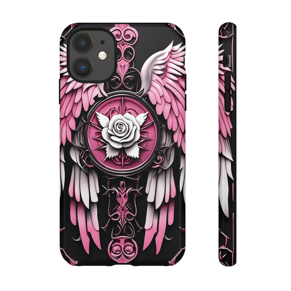 Phone Case - Tough - Pink Angel Wings