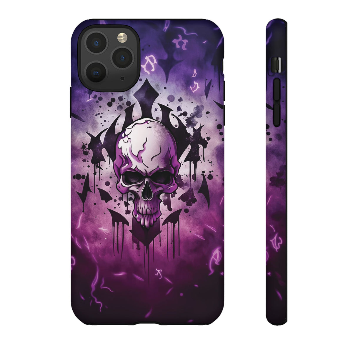 Phone Case - Tough - Purple Skull