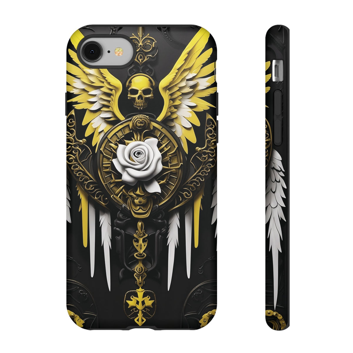 Phone Case - Tough - Yellow Angel Wings