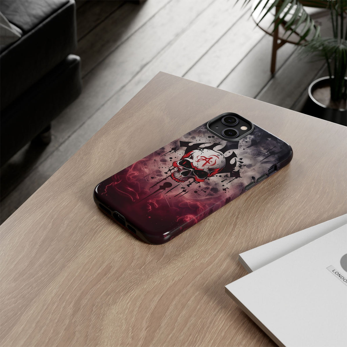 Phone Case - Tough - Red Skull