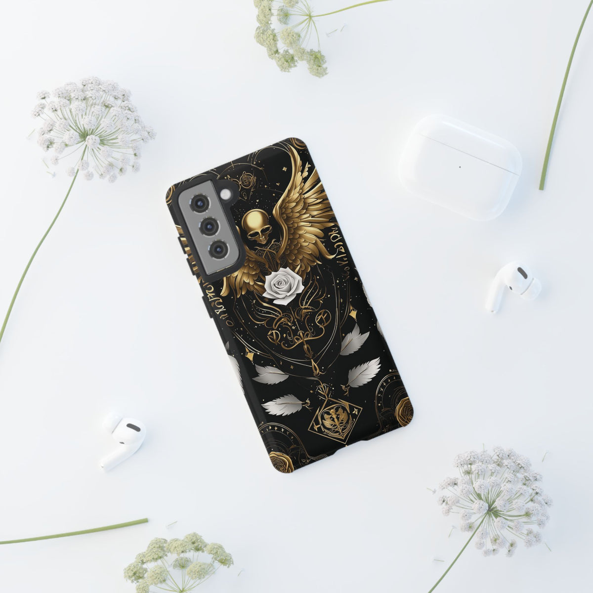 Phone Case - Tough - Gold Angel Wings