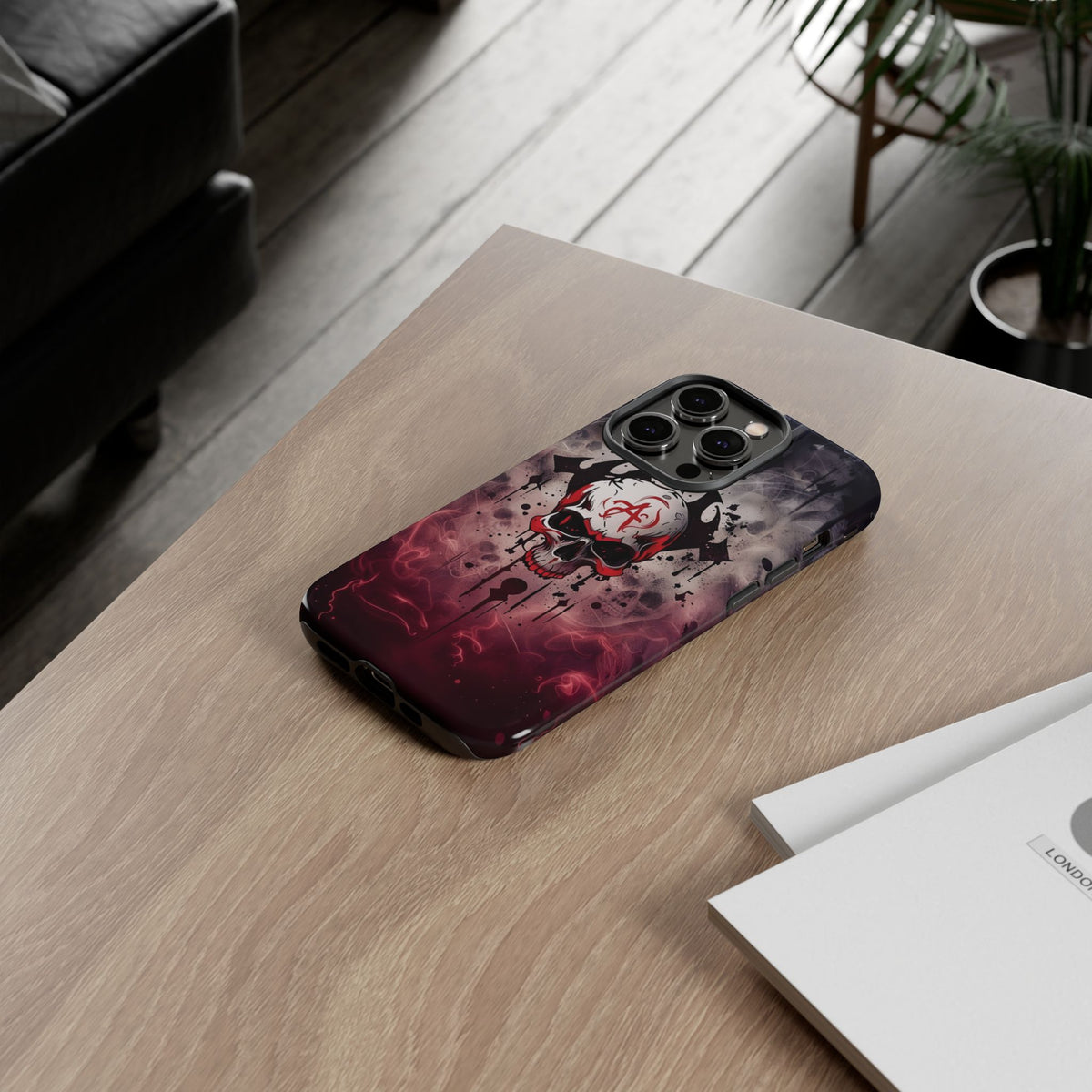 Phone Case - Tough - Red Skull