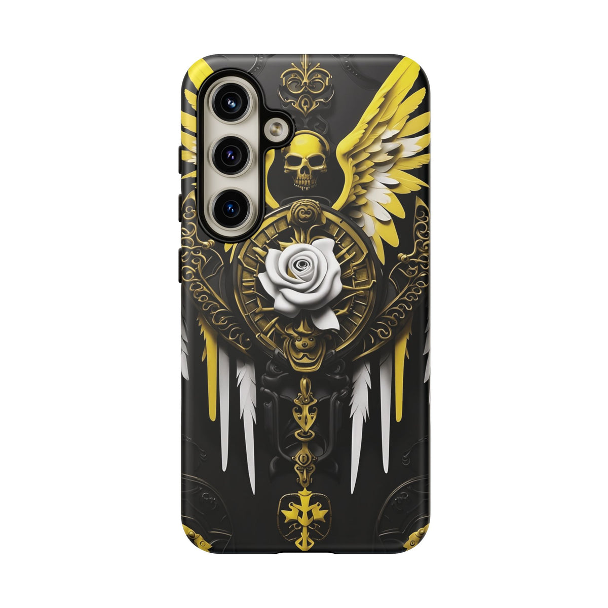 Phone Case - Tough - Yellow Angel Wings