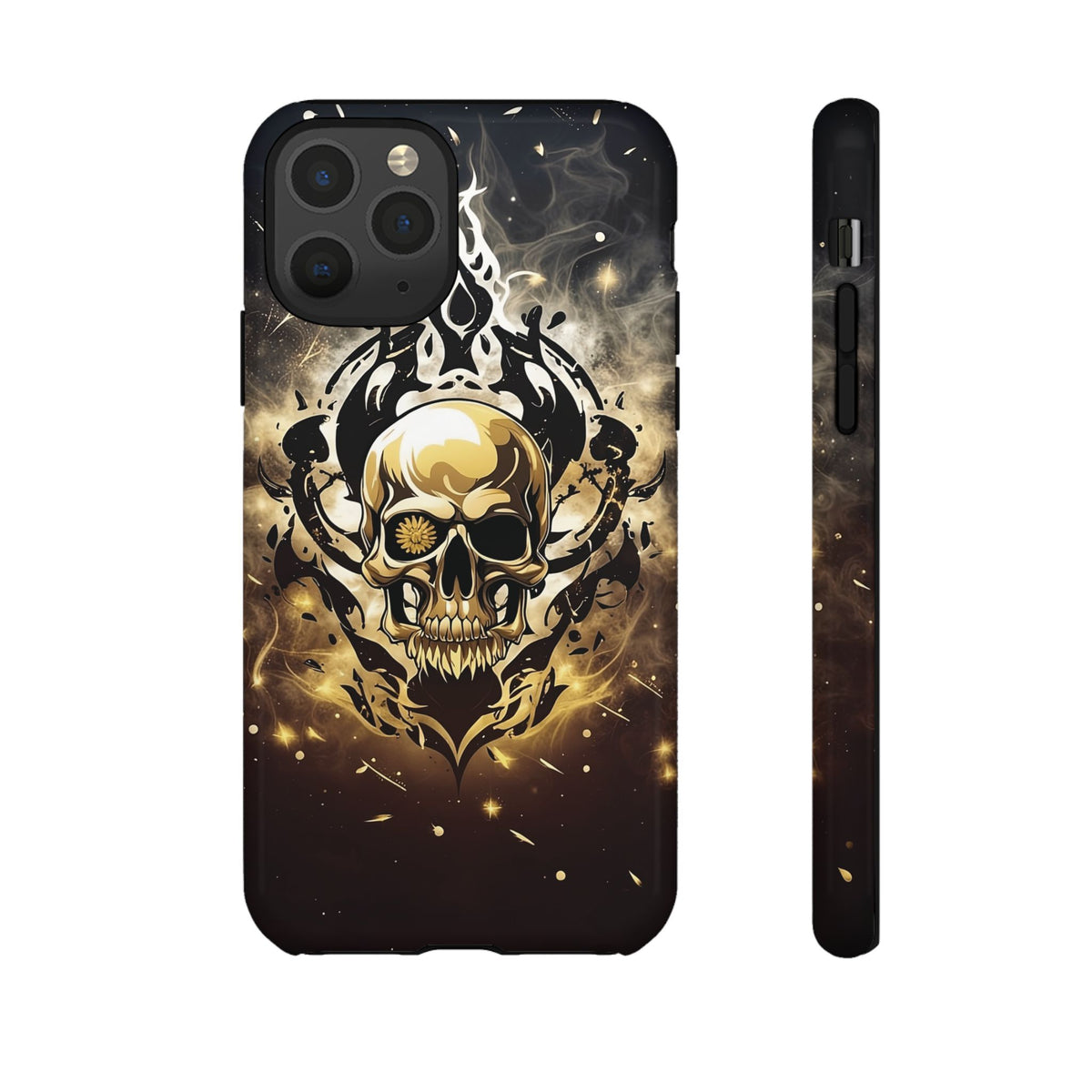 Phone Case - Tough - Gold Skull
