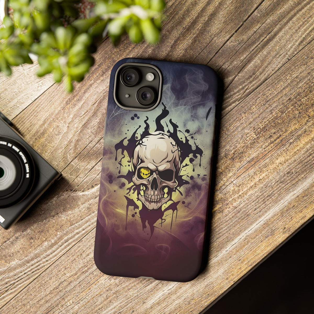 Phone Case - Tough - Yellow Skull