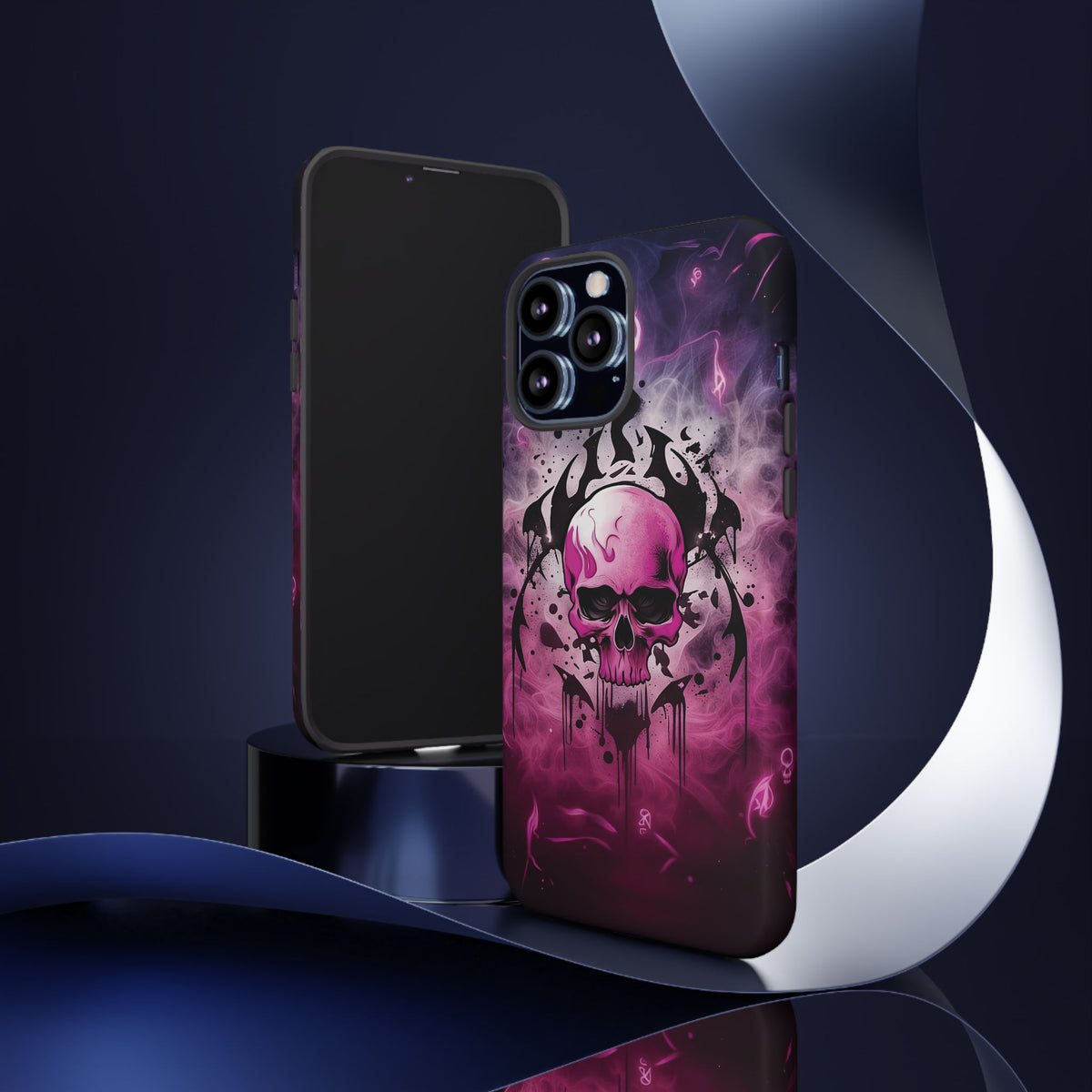 Phone Case - Tough - Pink Skull
