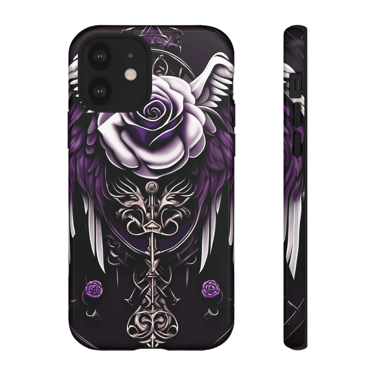 Phone Case - Tough - Purple Angel Wings