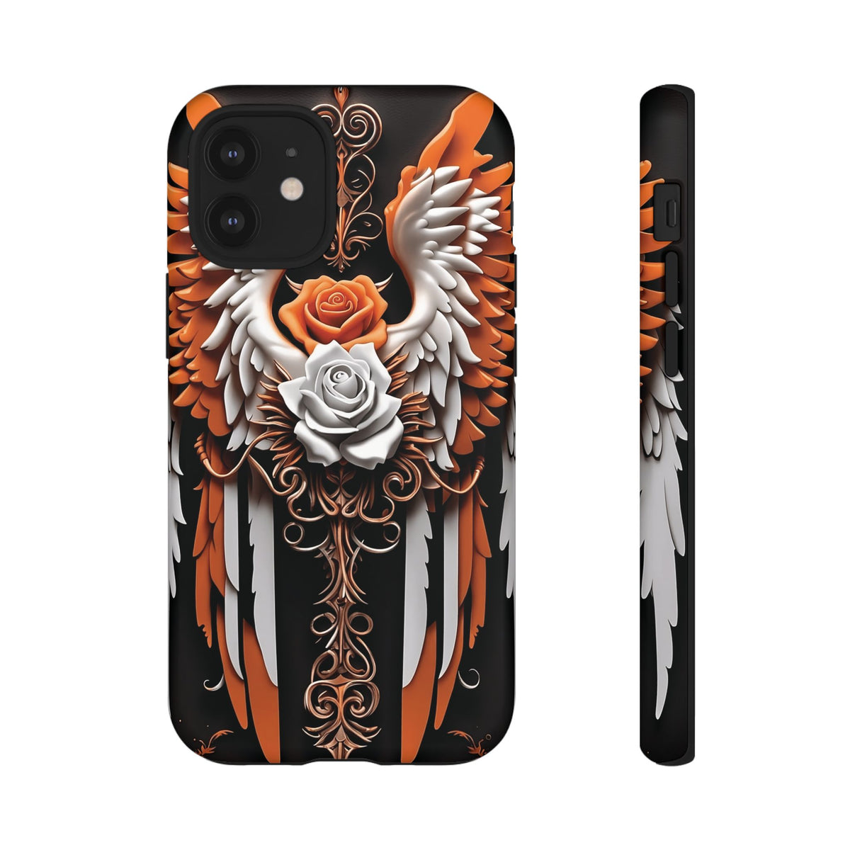 Phone Case - Tough - Orange Angel Wings