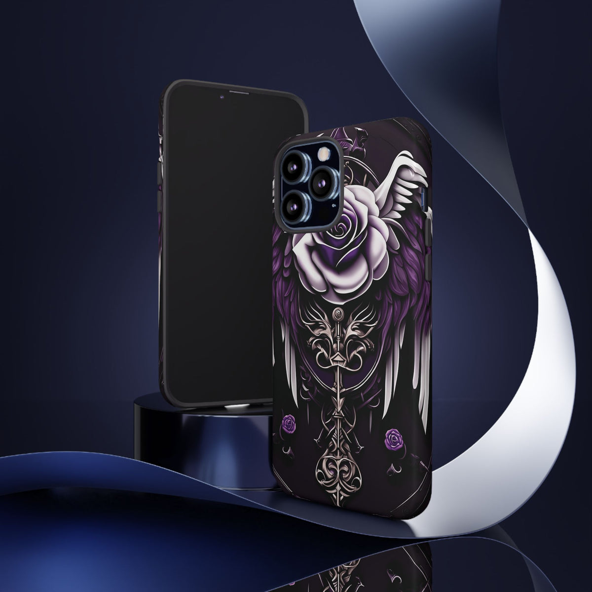 Phone Case - Tough - Purple Angel Wings