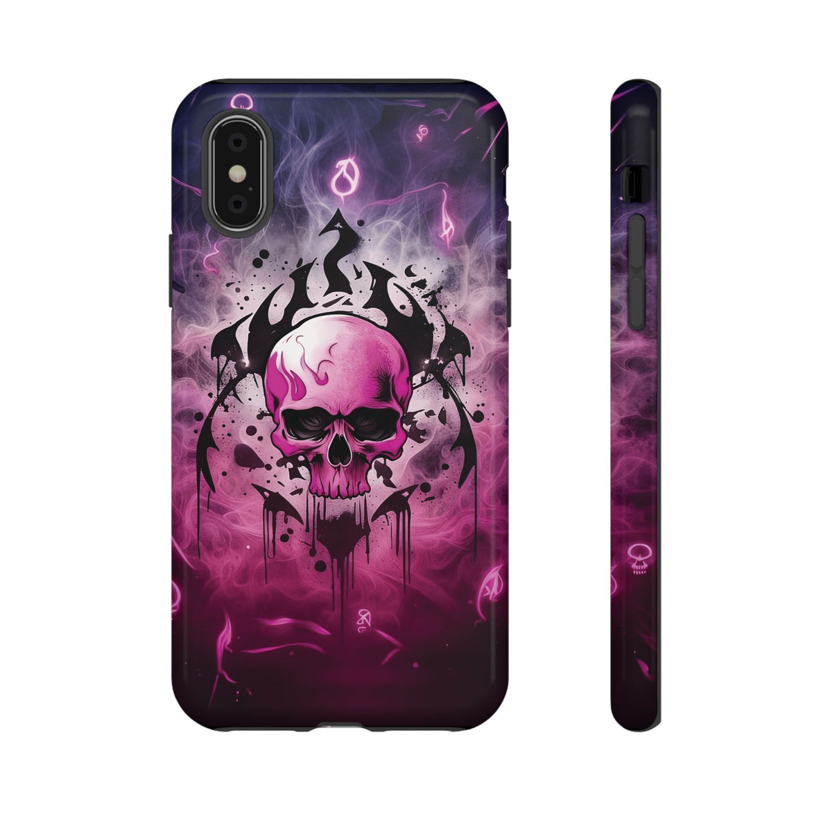 Phone Case - Tough - Pink Skull