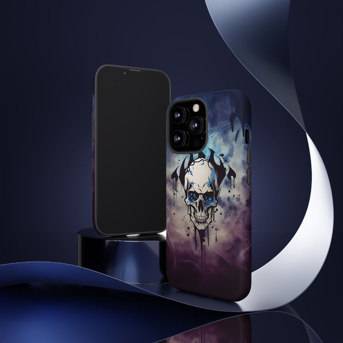 Phone Case - Tough - Blue Skull