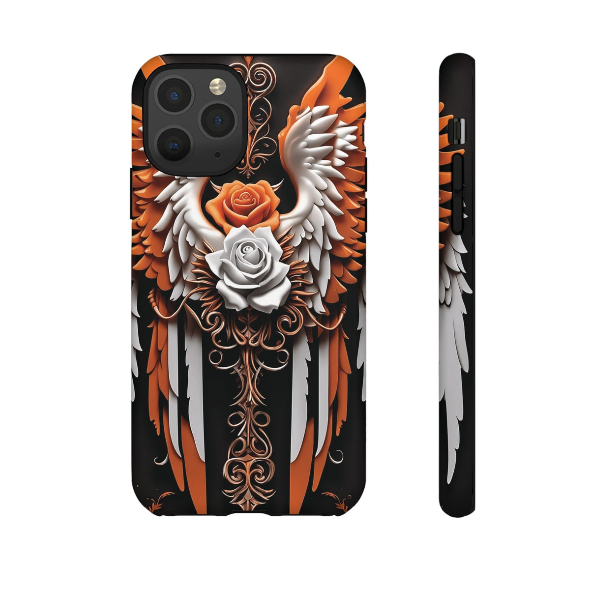 Phone Case - Tough - Orange Angel Wings