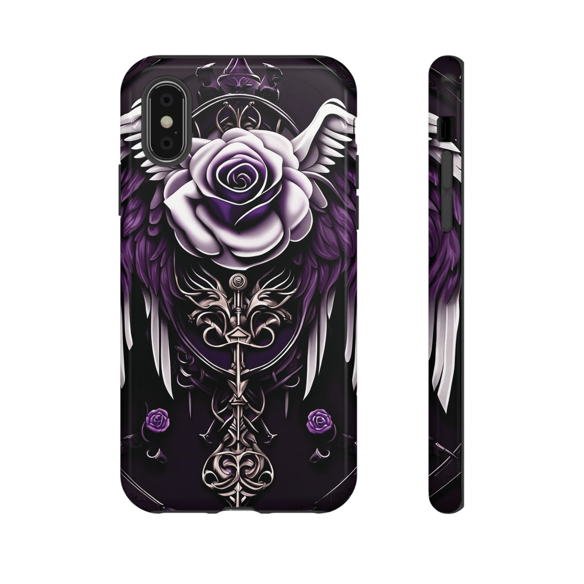 Phone Case - Tough - Purple Angel Wings