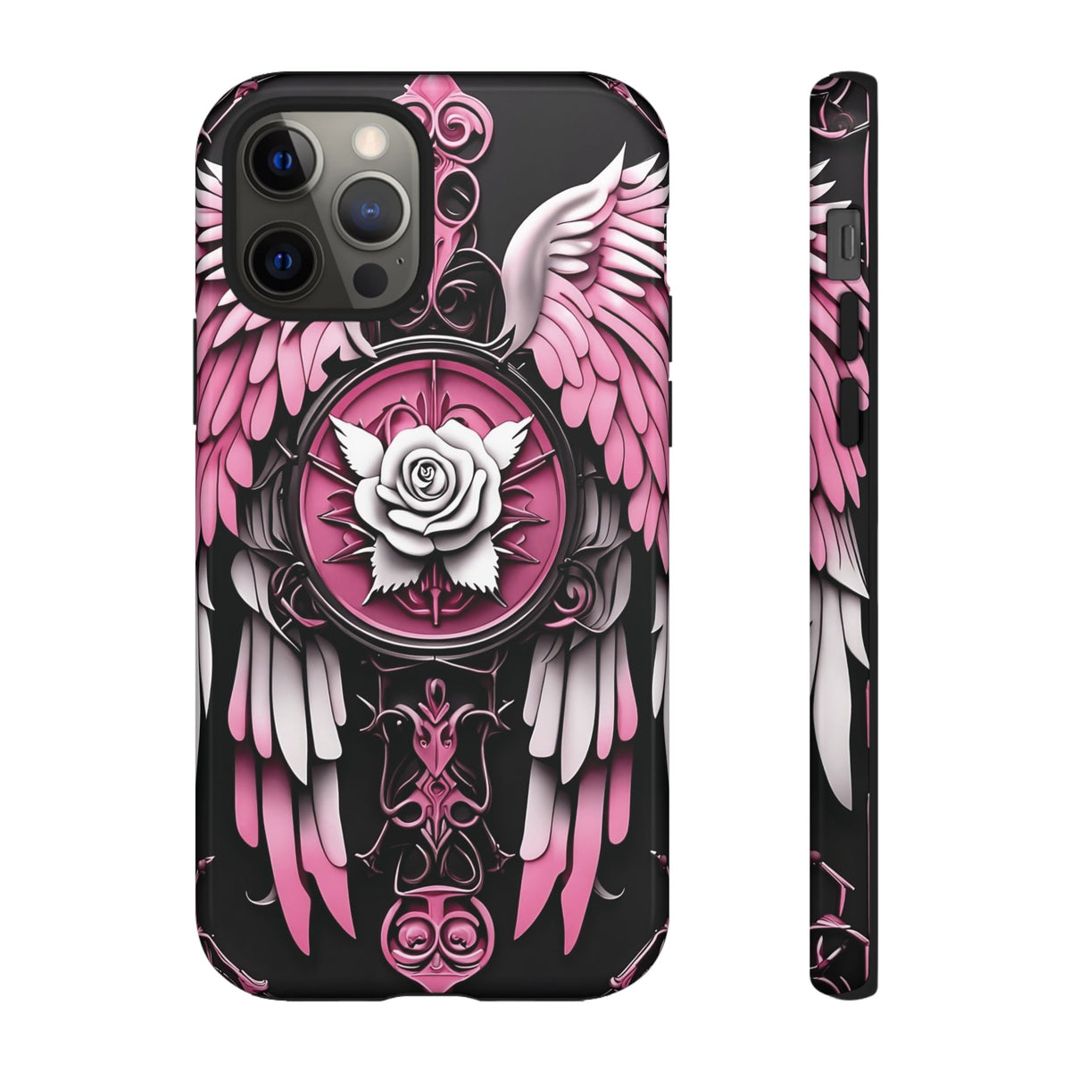 Phone Case - Tough - Pink Angel Wings