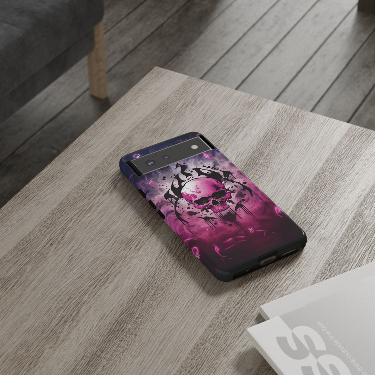 Phone Case - Tough - Pink Skull