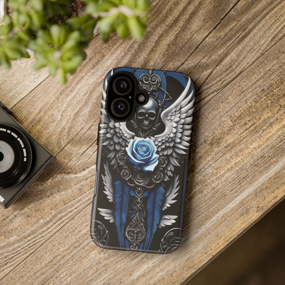 Phone Case - Tough - Blue Angel Wings