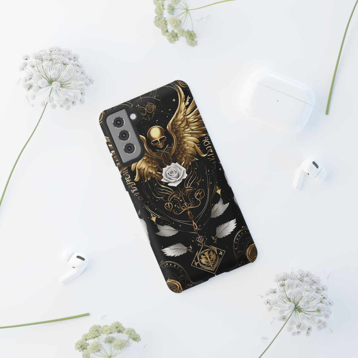 Phone Case - Tough - Gold Angel Wings