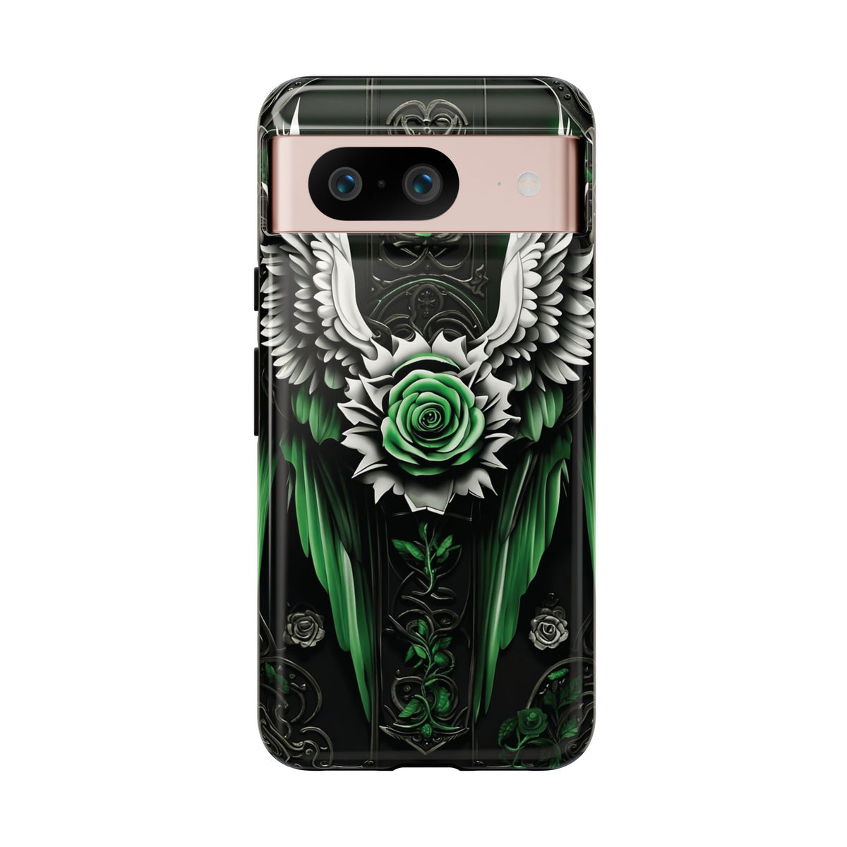 Phone Case - Tough - Green Angel Wings