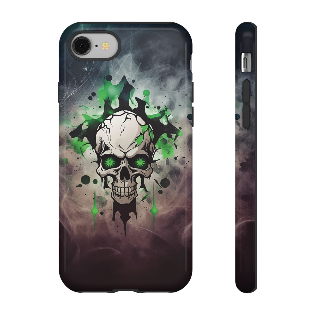 Phone Case - Tough - Green Skull