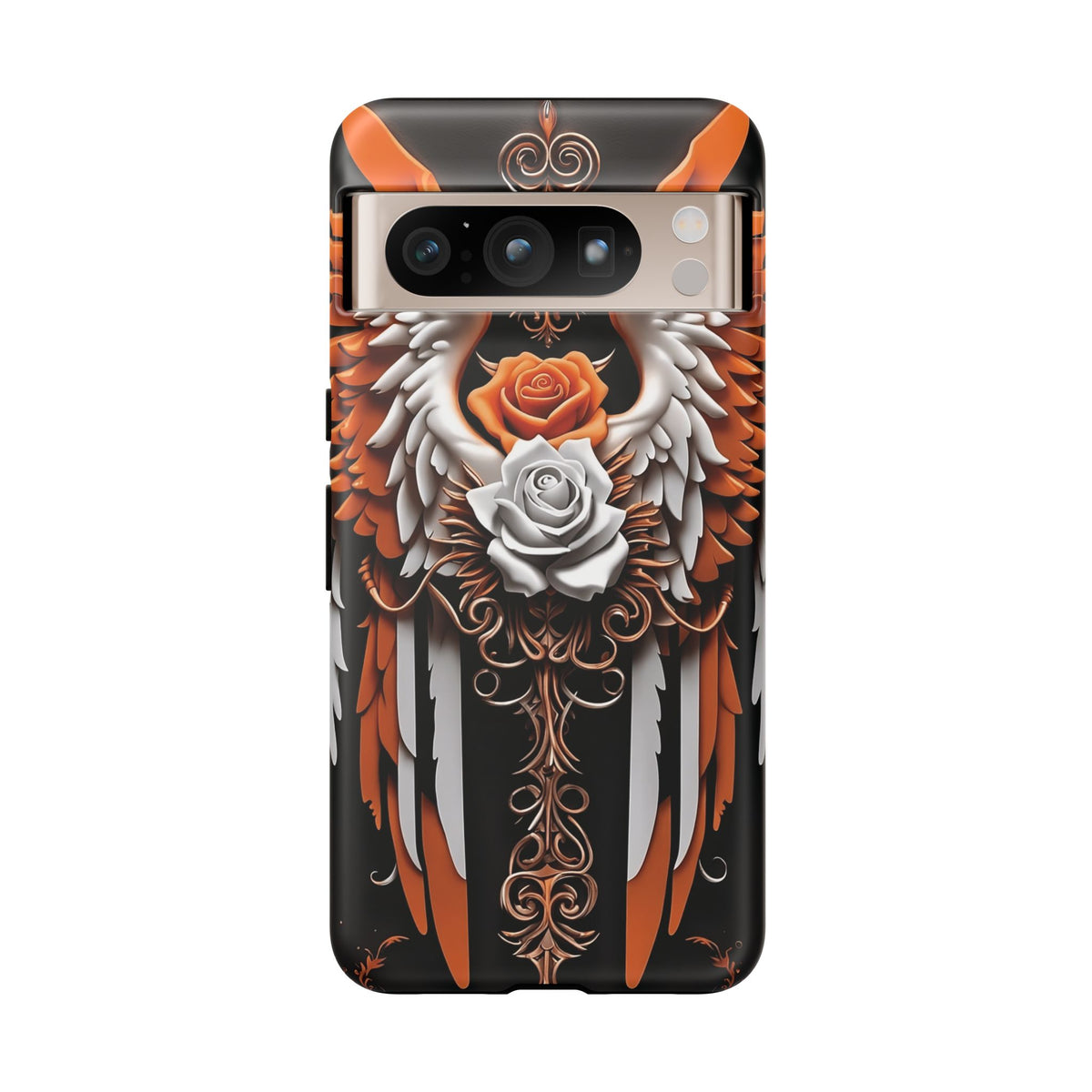 Phone Case - Tough - Orange Angel Wings