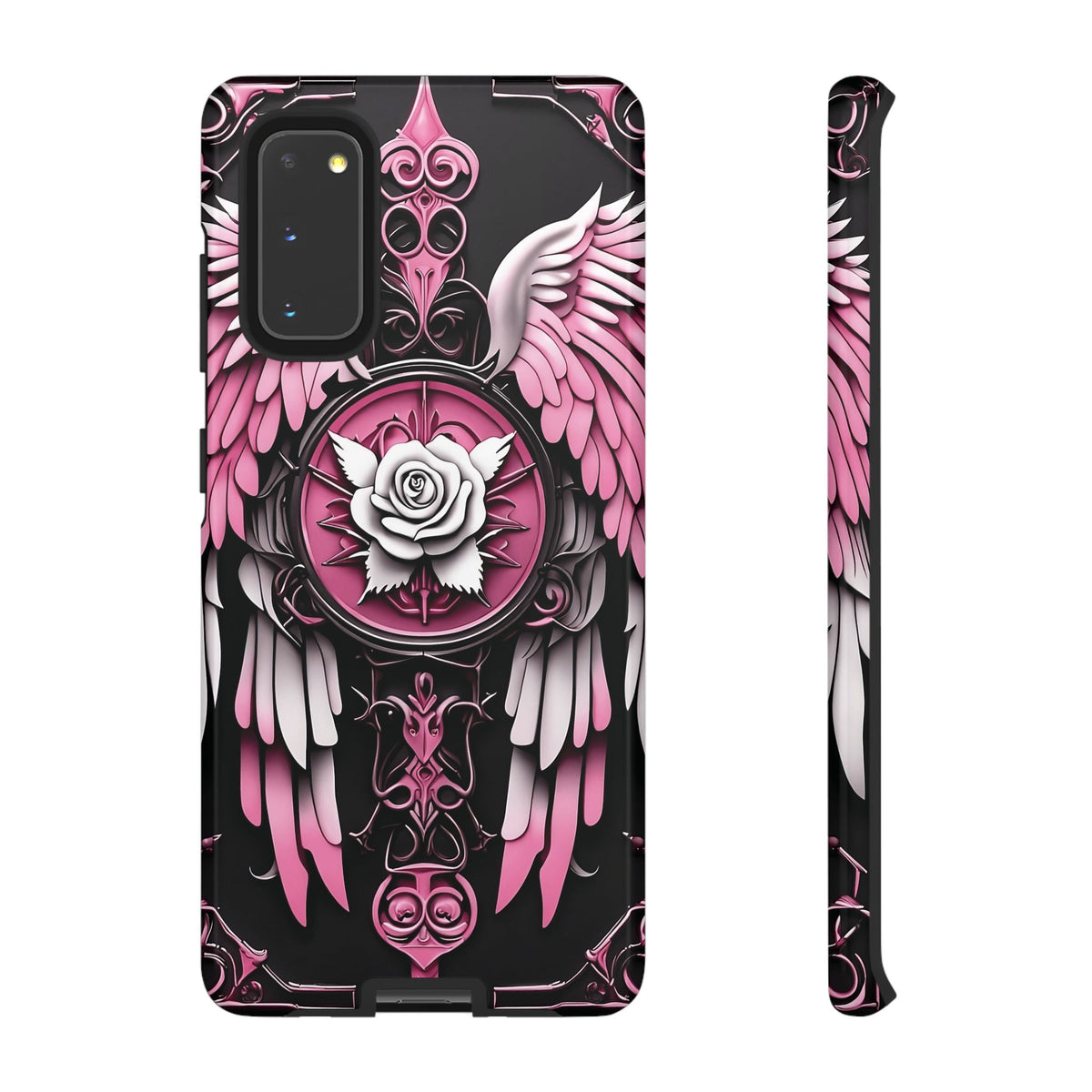 Phone Case - Tough - Pink Angel Wings