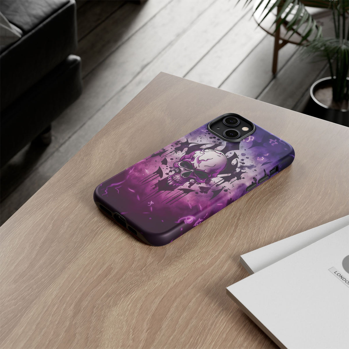 Phone Case - Tough - Purple Skull