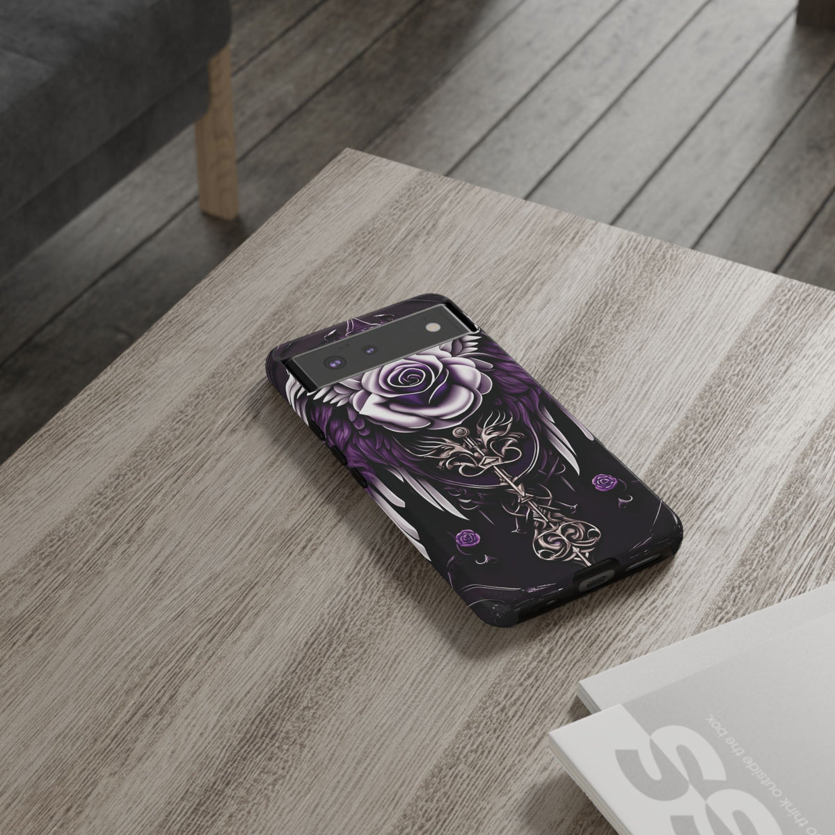 Phone Case - Tough - Purple Angel Wings