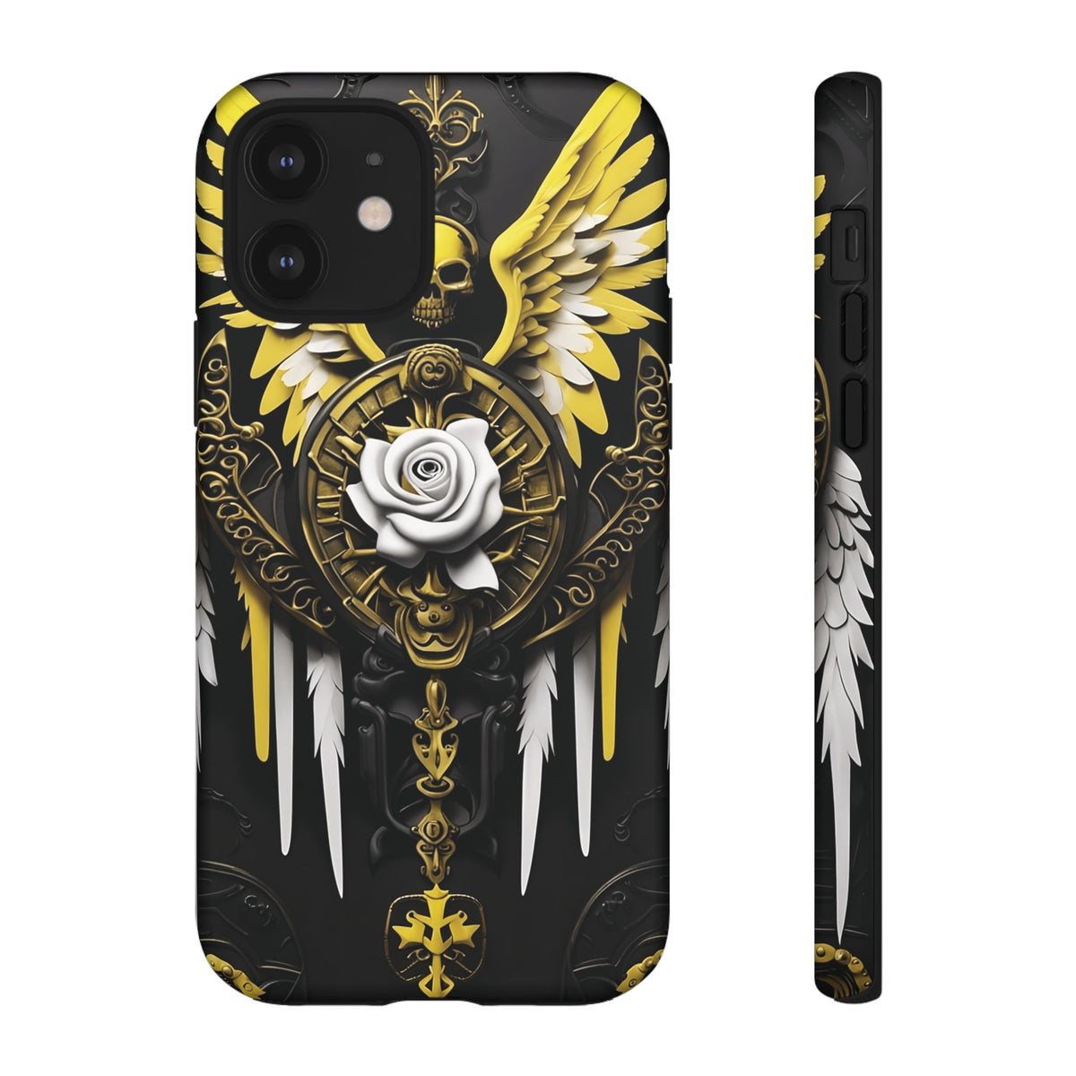 Phone Case - Tough - Yellow Angel Wings