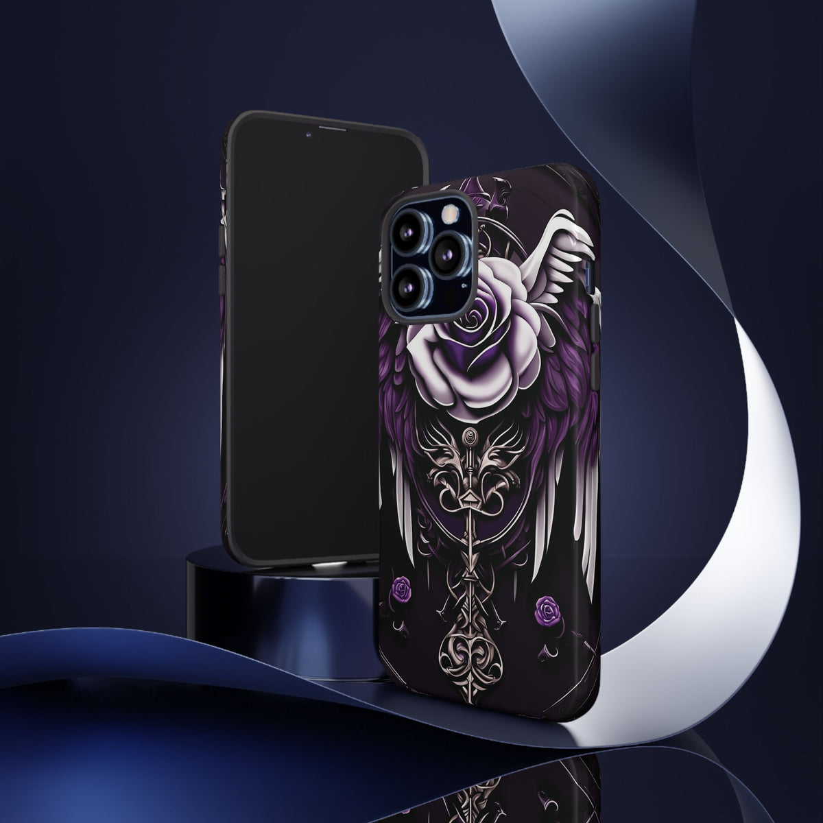 Phone Case - Tough - Purple Angel Wings