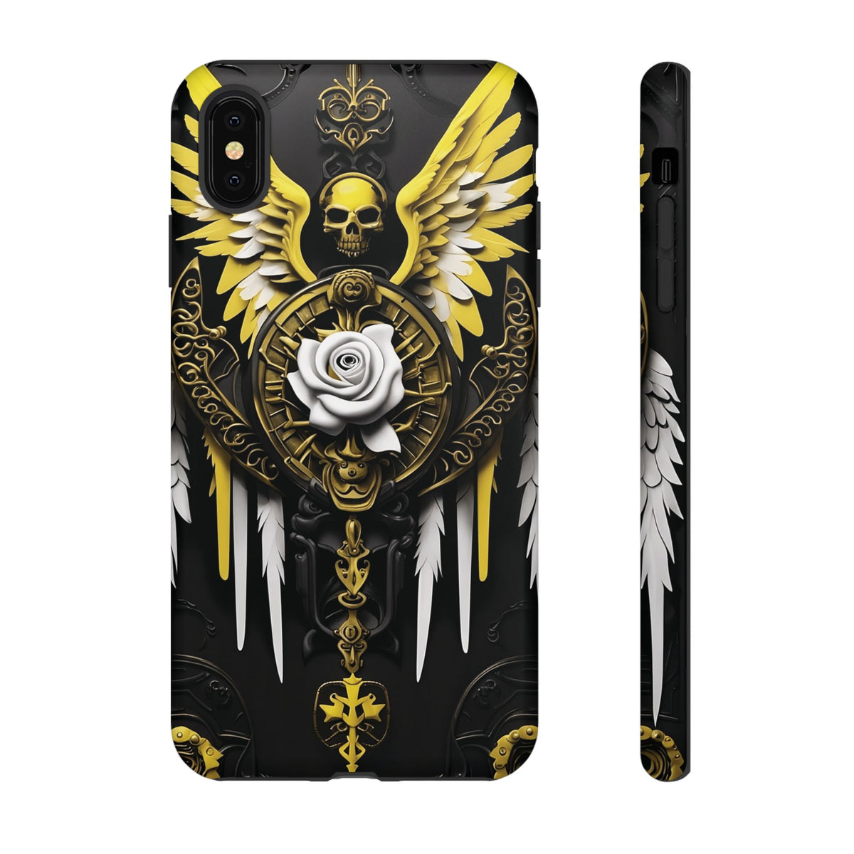 Phone Case - Tough - Yellow Angel Wings