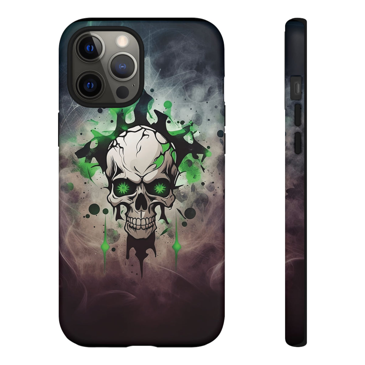 Phone Case - Tough - Green Skull