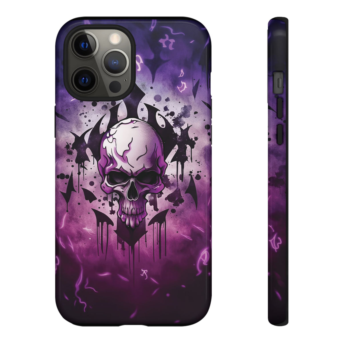 Phone Case - Tough - Purple Skull