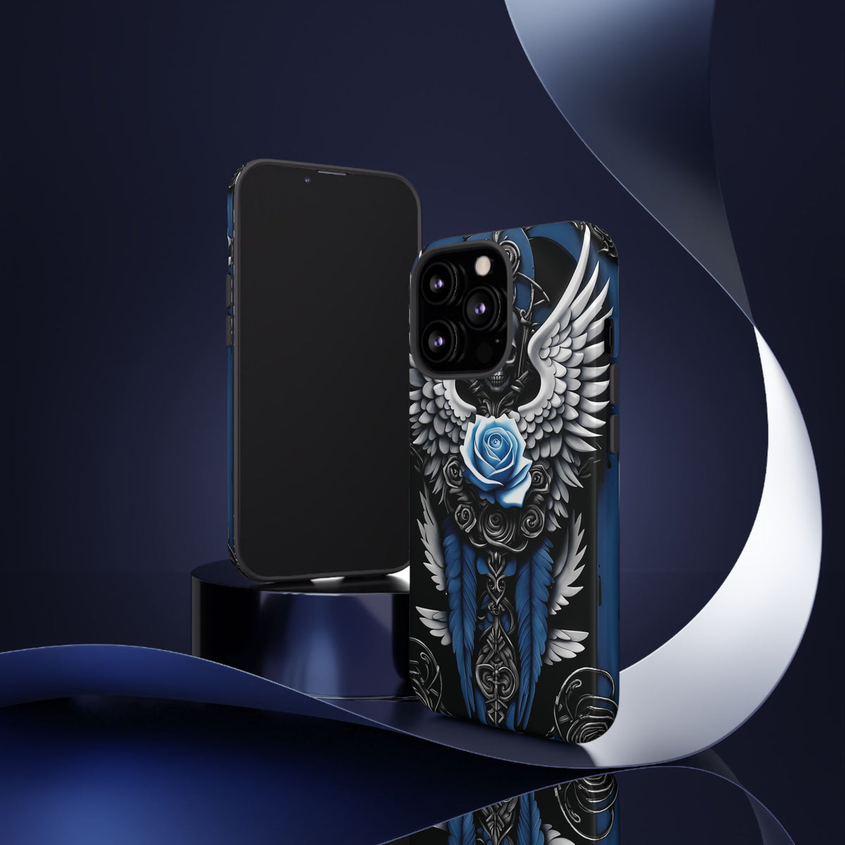 Phone Case - Tough - Blue Angel Wings